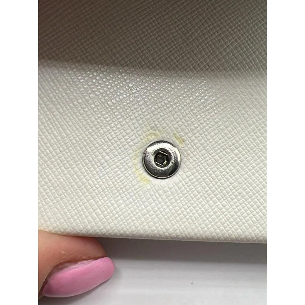 MICHAEL KORS White Saffiano Glasses Case